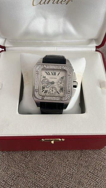 Cartier - Santos 100 Chronograph - 2740 - Heren - 2000-2010, Nieuw