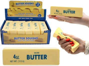Butter Squishy - Squeeze Boterstaaf 1 stuk (14cm) | Kids Fun, Verzenden, Nieuw