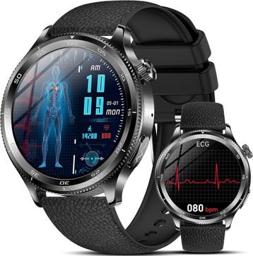 Smartwatch AMOLED 1.43 | Retourdeal 29% Korting, Zwart, Nieuw, Android, Viking Choice