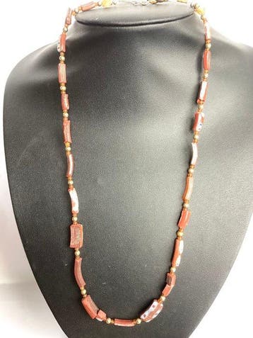 Laat-Romeins / Vroeg-Byzantijns Glas Romeinse glazen ketting