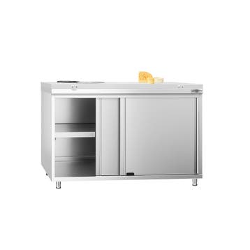 GGM Gastro | Gesloten RVS werktafel KOPENHAGEN PREMIUM - |, Verzenden, Nieuw in verpakking, Meubilair