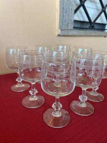 Drinkset (11) - Glas - vintage glas