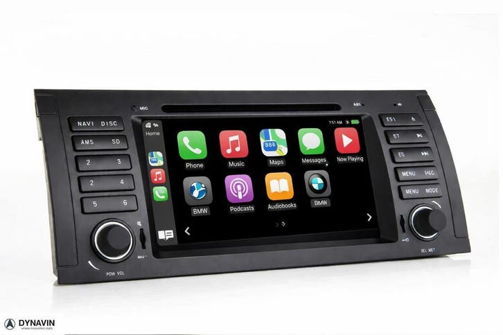 apple carplay navigatie bmw e39 android 15 touchscreen usb, Auto diversen, Autoradio's, Nieuw, Ophalen of Verzenden