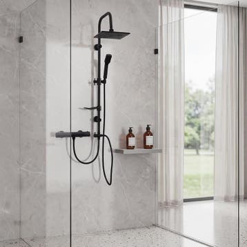 Premium regendouche - zwart - 43 x 23 x 108 cm, Verzenden, Nieuw