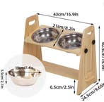 Verstelbare Hondenvoerstandaard – Verhoogde Dubbele Voerbakk, Dieren en Toebehoren, Verzenden, Nieuw