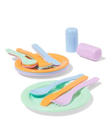 HEMA Bordjes en vorkjes bio plastic, Verzenden, Nieuw