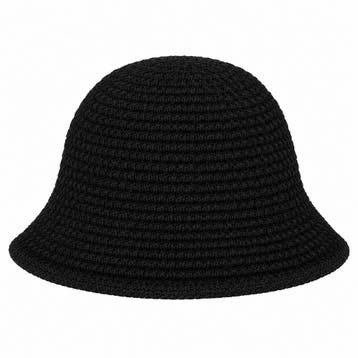 Bucket Hat Hoedje – Gebreid – Zwart, Nieuw