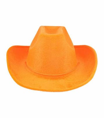 Cowboyhoed - Western Hoed - Velvet - One Size - Oranje, Nieuw