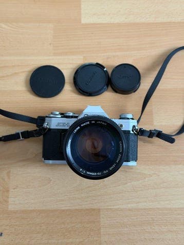 Canon AE-1 + FD 4/70–210mm | Single lens reflex camera (SLR), Audio, Tv en Foto, Nieuw