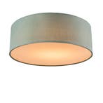 Plafondlamp groen 30 cm incl. LED - Drum LED, Huis en Inrichting, Lampen | Plafondlampen, Verzenden, Nieuw, Stof, Modern