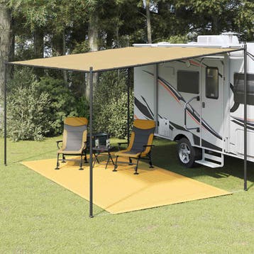 vidaXL Tenttapijt 250x400 cm beige, Verzenden, Nieuw