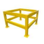 Kolombeschermingshek 95 x 95 x 100 cm - Geel - Staal - 3,5, Verzenden