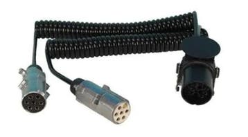 24 Volt Spiraalkabel Adapter van 1x15 polig naar 2x7 polig N, Verzenden, Nieuw