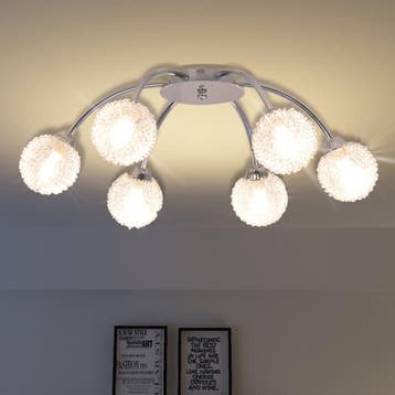 vidaXL Plafondlamp met 6 LED-lampen G9 240 W, Huis en Inrichting, Lampen | Plafondlampen, Verzenden, Nieuw