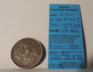 Rusland. Nicola I. 1 Rouble 1830 (Zonder minimumprijs)
