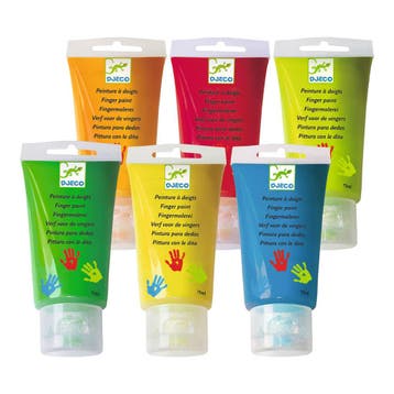 Djeco vingerverf kleuren 6 tubes se van €16,99 voor €15,90, Ophalen of Verzenden, Nieuw
