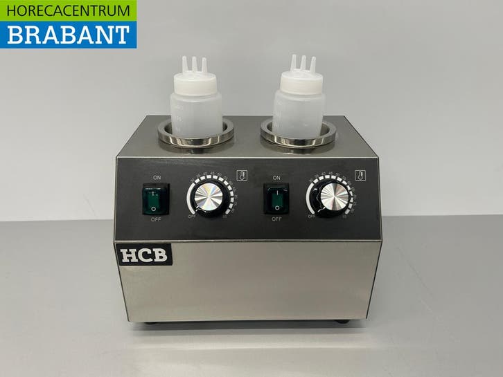 HCB RVS Sauswarmer Flessenwarmer 2 x 950 ml Chocola Kaas Jam, Zakelijke goederen, Horeca | Keukenapparatuur, Nieuw in verpakking