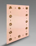 Pierre Lardin (attr.) - Spiegel- Zodiac-spiegel in, Antiek en Kunst