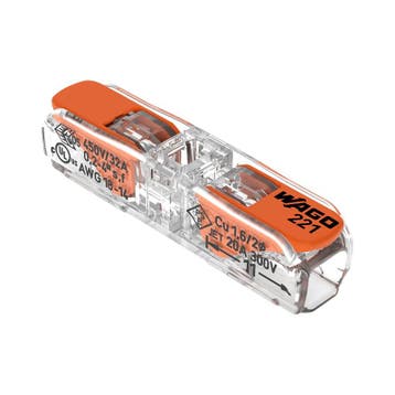 WAGO Doorvoerklem / Lasklem | 1 aderig | 0.2-4.0mm², Doe-het-zelf en Verbouw, Elektra en Kabels, Ophalen of Verzenden, Nieuw, Overige typen