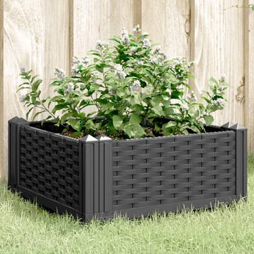 vidaXL Plantenbak met pinnen 42,5x42,5x28,5 cm polypropeen, Verzenden, Nieuw, Kunststof