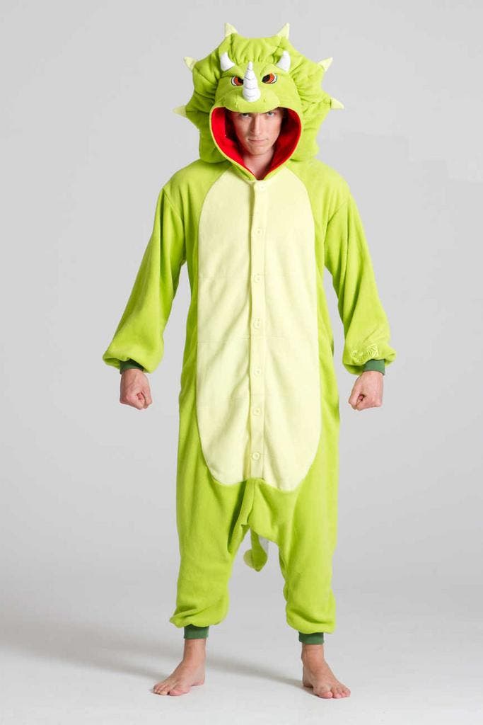 KIMU® Onesie Triceratops Pak M-L of 170-176 Dinosauruspak Ko, Kleding | Heren, Carnavalskleding en Feestkleding, Kleding, Nieuw