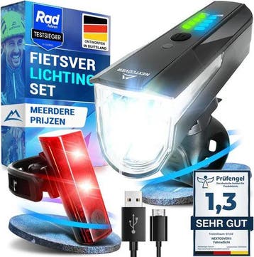 Fietsverlichting LED  Nextcover oplaadbaar USB Pro met, Ophalen of Verzenden, Nieuw