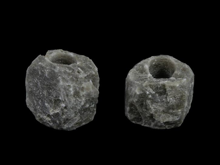 2x Waxinelichthouder / Theelichthouder Zoutsteen Himalaya..., Huis en Inrichting, Woonaccessoires | Kandelaars en Kaarsen, Nieuw