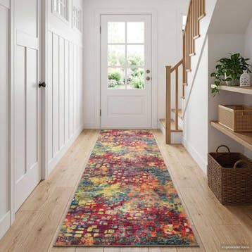 vidaXL Vloerkleedloper LESAKA kleurrijk 50 x 200 cm, Huis en Inrichting, Stoffering | Tapijten en Kleden, Verzenden, Nieuw