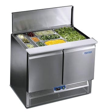 Saladette Werkbank met 2 deuren | Premium Kwaliteit Afinox, Verzenden, Nieuw in verpakking
