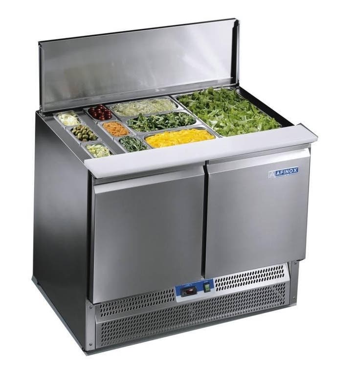 Saladette Werkbank met 2 deuren | Premium Kwaliteit Afinox, Zakelijke goederen, Horeca | Keukenapparatuur, Verzenden