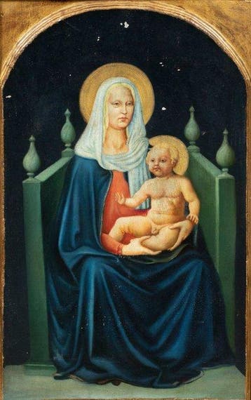 Italian school (XIX-XX) - Enthroned Madonna and Child - NO