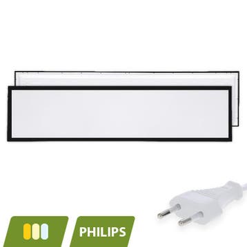 LED Paneel Zwart | EUROPA | 120x30cm | 30W | Philips Driver, Ophalen of Verzenden, Nieuw in verpakking, Verlichting
