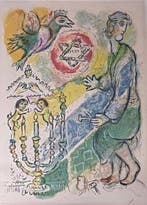 Marc Chagall (1887-1985) - Bezaleel and His Two Golden