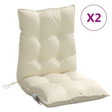 Zitkussens Creme 100x50cm | 2 stuks | Laatste Stuk!, Tuin en Terras, Tuinmeubel-accessoires, Ophalen of Verzenden, Nieuw
