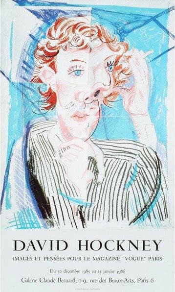 David Hockney - Images et pensées pour Vogue magazine - 1985