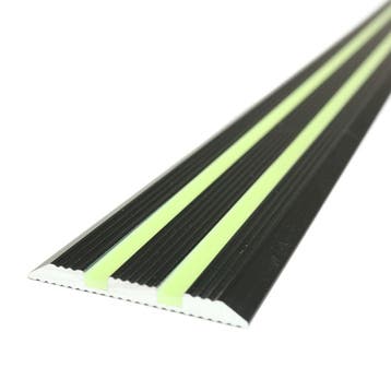 Aluminium profiel glow  -  in  -  the  -  dark  -  Zwart  -, Verzenden