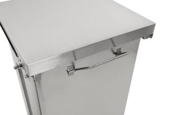 V-Part Industriële Pedaalemmer | 90L | Mat RVS | 440x440x770, Ophalen of Verzenden, Nieuw