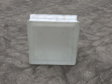 2.6 (66x) Glazen bouwblokken 19 x 19 x 8 Fidenza..., Nieuw