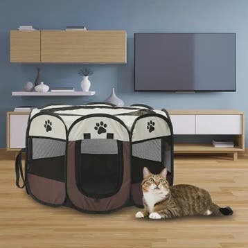 Draagbare Opvouwbare Pet Tent - Octagonale Puppy Kennel & Ka, Verzenden, Nieuw