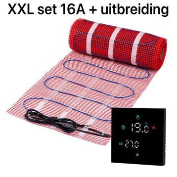 XXL elektrische vloerverwarming  16A 30 m², Doe-het-zelf en Verbouw, Verwarming en Radiatoren, Ophalen of Verzenden, Nieuw