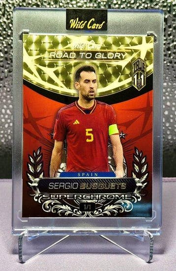 Wild Card Sergio Busquets Gold Vinyl True 1/1 - 1 Card -, Nieuw