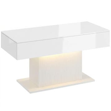 LED Salontafel Met Opbergruimte, Hoogglans, Modern, 2 Laden, Verzenden, Nieuw