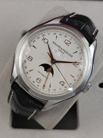 Baume & Mercier - Clifton - Complete Calendar Moonphase -, Sieraden, Tassen en Uiterlijk, Nieuw