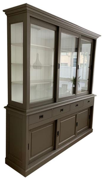 Buffetkast taupe Drunen 200cm soft close, Huis en Inrichting, Kasten | Buffetkasten, Ophalen of Verzenden, Nieuw