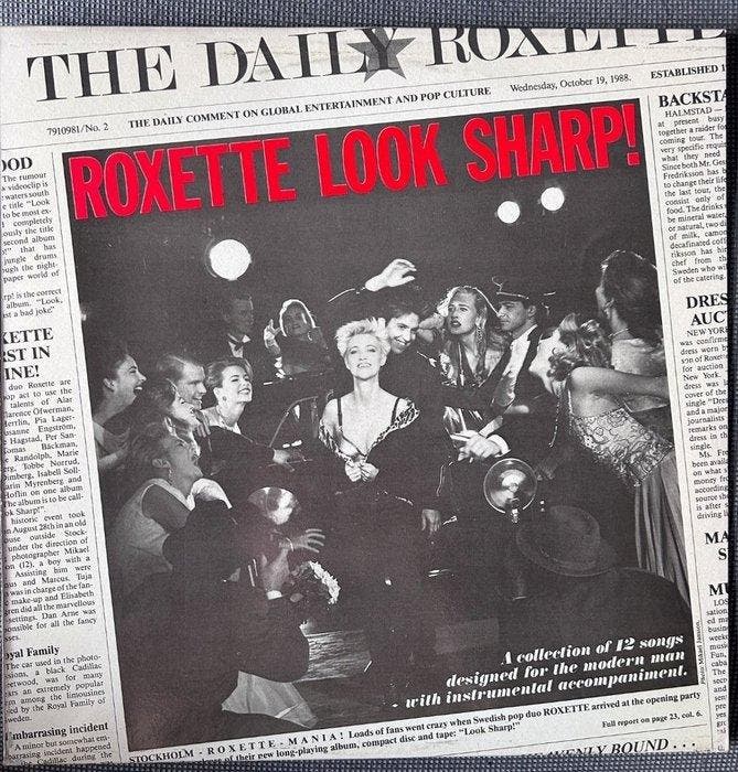 Roxette - Look Sharp! 1st Greek pressing in great condition, Cd's en Dvd's, Vinyl Singles