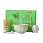 Matcha Thee Set - Kom - Klopper - Thee Zet Set - Licht Mosgr, Verzenden, Nieuw