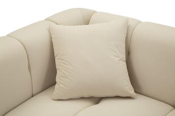 BANK ALMA CRÈME MET KUSSENS CM 155X81X71, Ophalen of Verzenden, Nieuw
