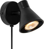 Nordlux Eik-wandlamp-GU10-zwart, Huis en Inrichting, Lampen | Wandlampen, Ophalen of Verzenden, Zo goed als nieuw