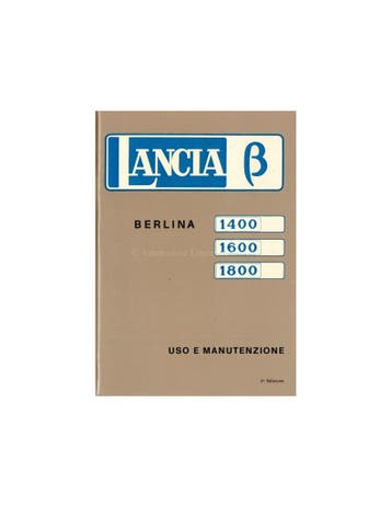 1973 LANCIA BETA BERLINA INSTRUCTIEBOEKJES ITALIAANS