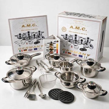 A.M.C. - Kookpottenset (25) - Staal, Aluminium